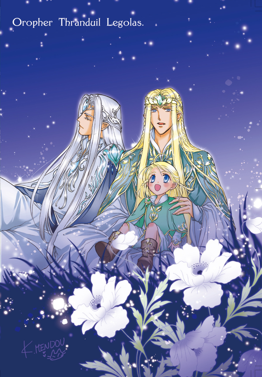 Kazuki Mendou Legolas Thranduil The Silmarillion Tolkiens Legendarium Highres 3boys D 5199