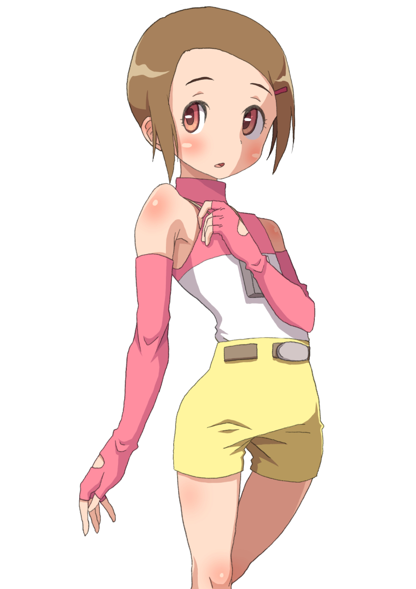 Yagami Hikari Digimon Highres Girl Female Focus Simple Background