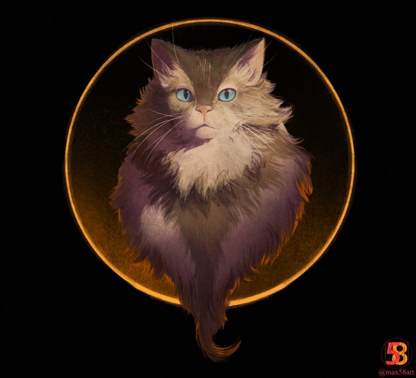 animal_focus cat closed_mouth dark_souls_(series) dark_souls_ii highres looking_at_viewer max58art no_humans portrait sweet_shalquoir