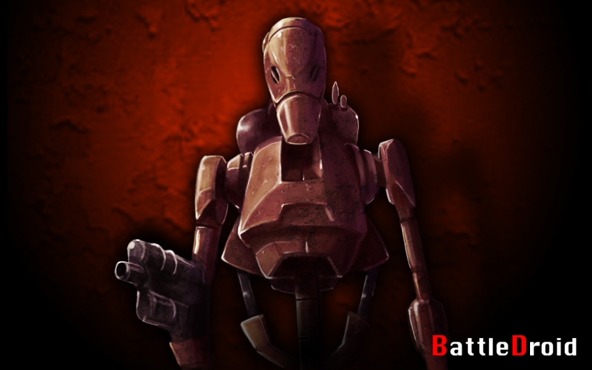 artist_request battle_droid energy_gun gun no_humans robot star_wars weapon