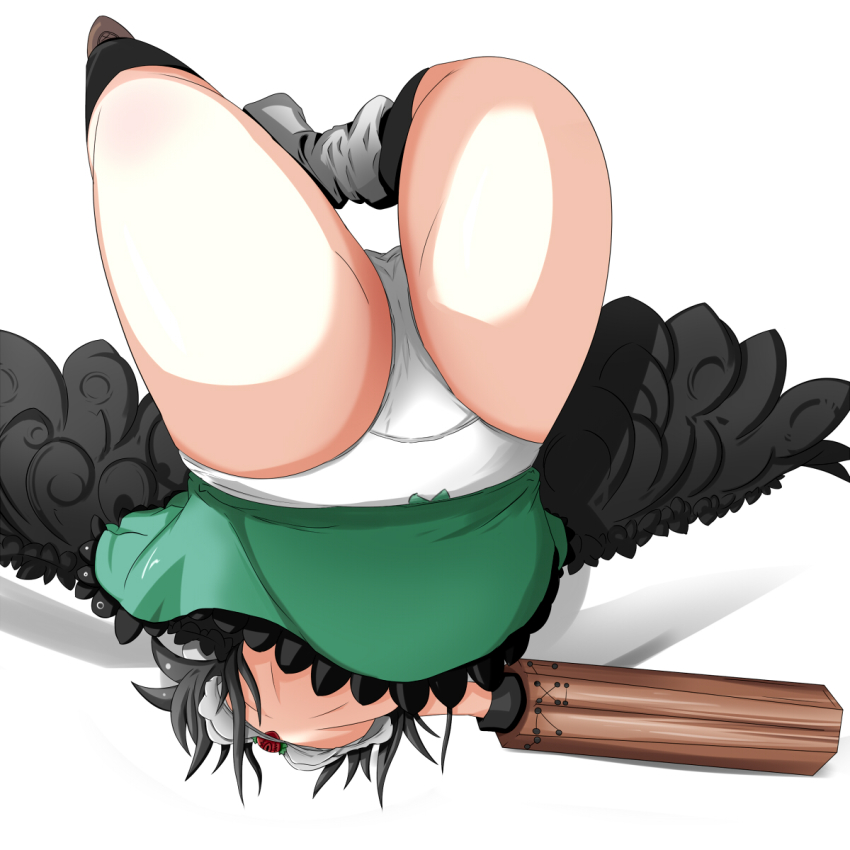 Kikurage Sugi222 Sugi222 Reiuji Utsuho Touhou Highres 1girl Arm Cannon Black Hair Bow 3360