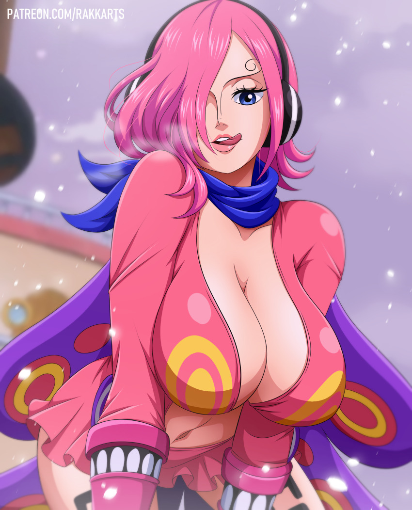 1girl absurdres breasts cleavage highres huge_breasts large_breasts one_piece rakara11_(rakkarts) vinsmoke_reiju