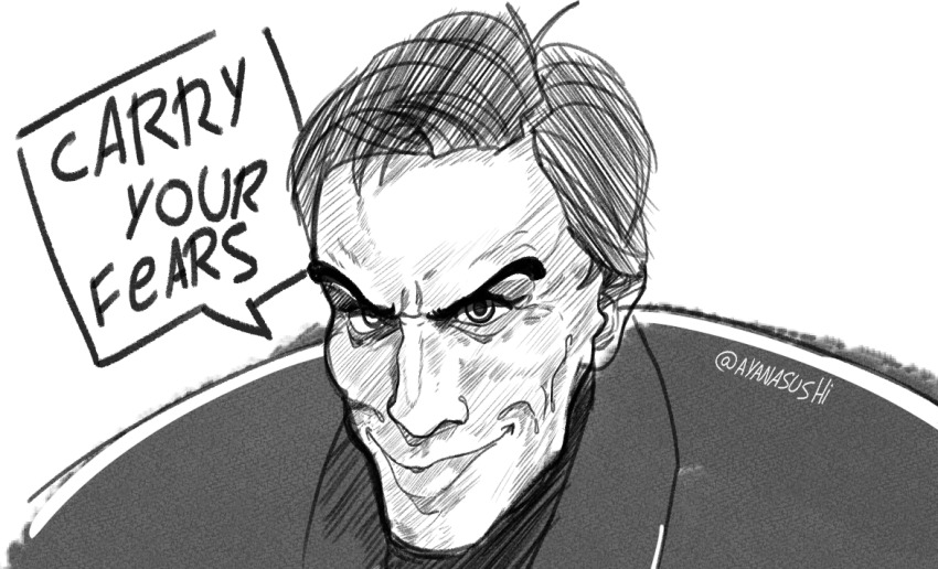 dokidokichanz evil_eyes evil_smile greyscale how_the_grinch_stole_christmas jim_carrey meme monochrome self-upload short_hair smile solo the_grinch tuxedo