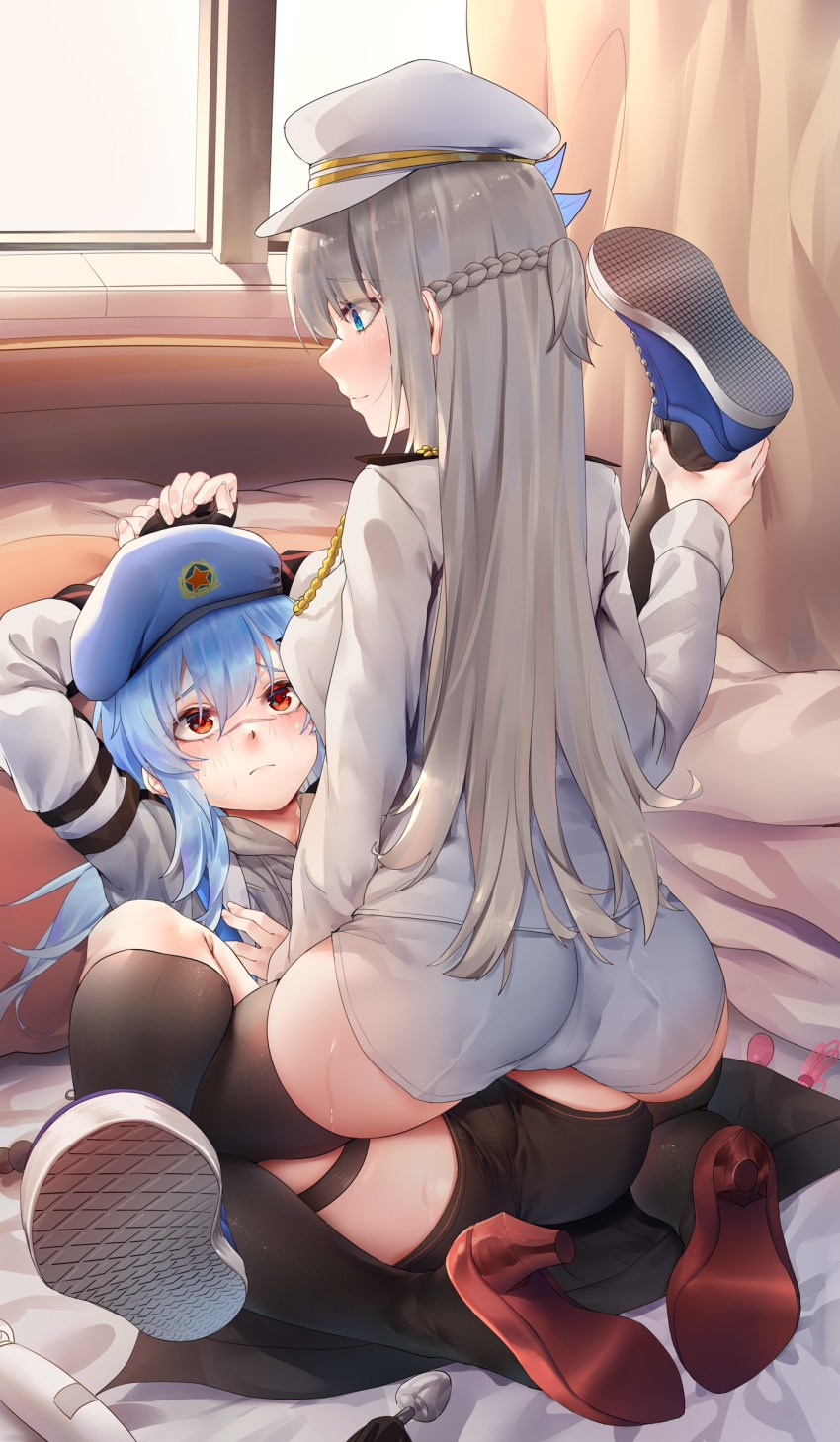 Ray Pixiv9514208 Lexington Warship Girls R Warship Girls R Blue Headwear Silver Hair 