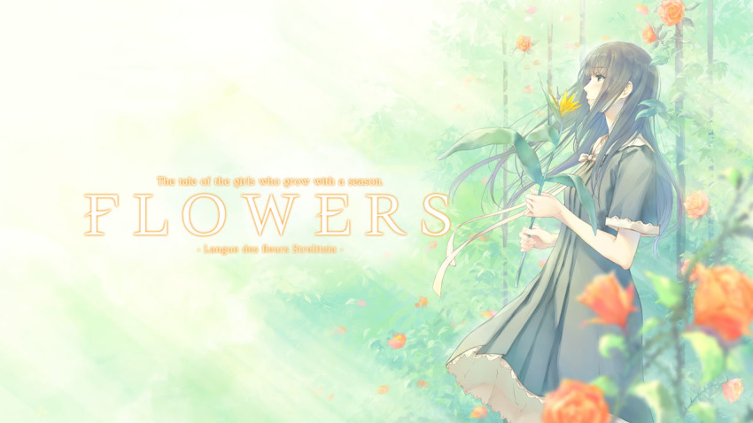 clothes_lift copyright_name dress dress_lift flowers_(innocent_grey) solo tagme