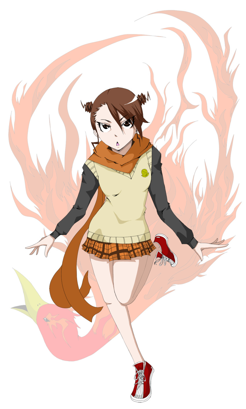 00s brown_eyes brown_hair double_bun highres hyakko saotome_suzume