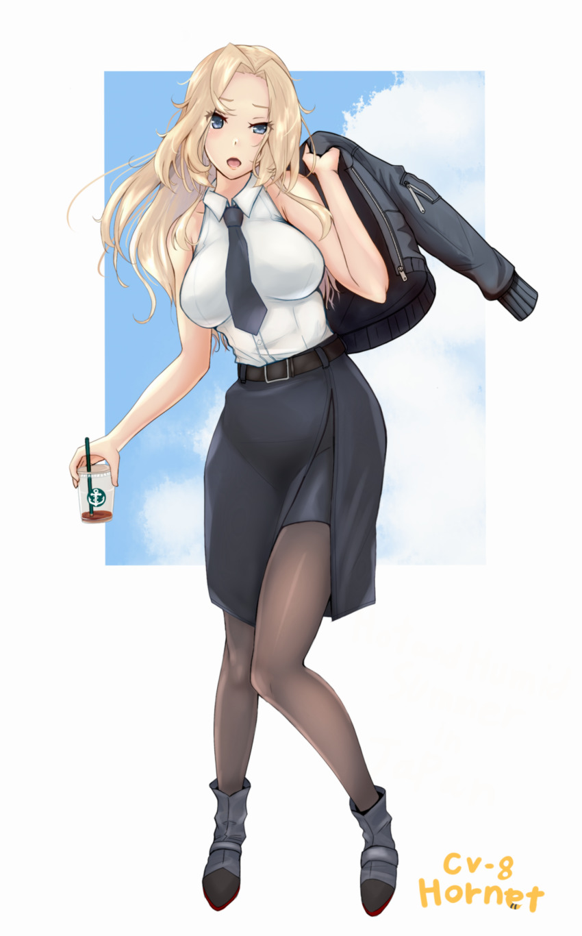 R31harutan Hornet Kancolle Kantai Collection Highres 1girl