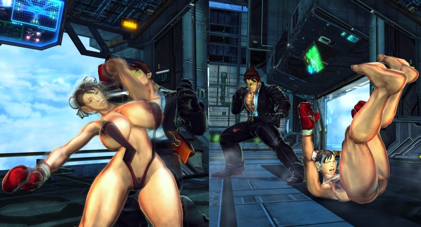 Chun Li Kazama Jin Capcom Street Fighter Street Fighter X Tekken Tekken Highres Crossover