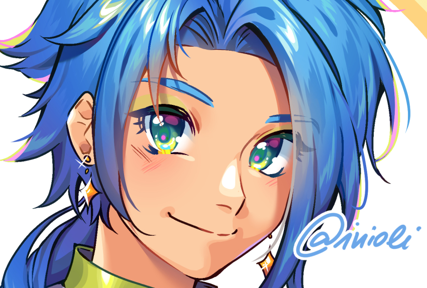 7. Blue-haired boy from anime cartoon - wide 7