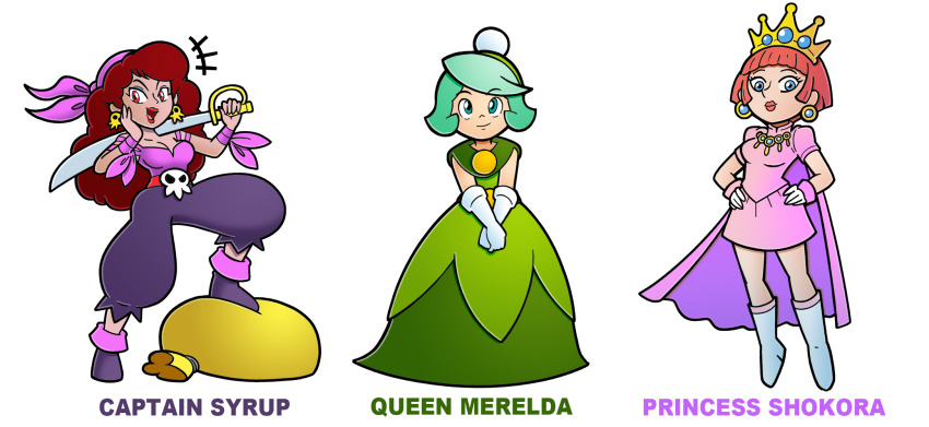 Macoatl Captain Syrup Princess Shokora Queen Merelda Mario Series 