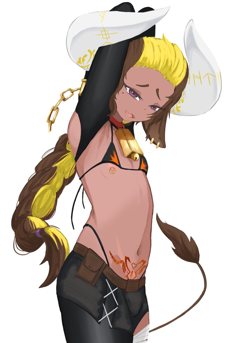 absurdres bad_link cow_horns highres horns minotaur monster_boy trap