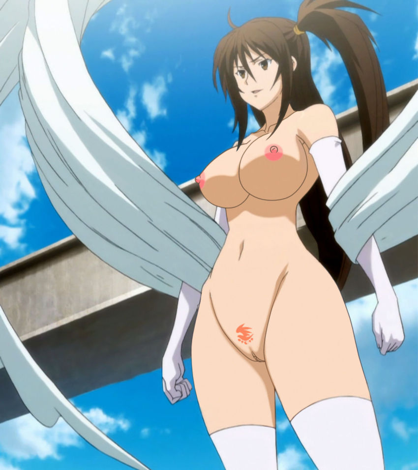 Uzume Sekirei Highres Nude Filter Screencap Third Party Edit Breasts Large Breasts