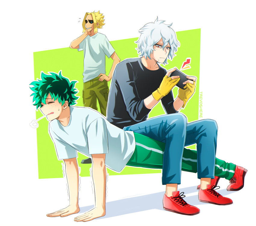 Trevo Trevoshere Midoriya Izuku Shigaraki Tomura Yagi Toshinori Boku No Hero Academia