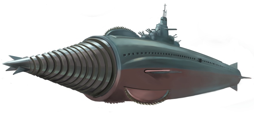 absurdres airborne_aircraft_carrier aircraft aircraft_artillery artillery atragon battleship cannon cruiser_submarine directed-energy_weapon drill electronic_particle_cannon energy_cannon energy_weapon flying_submarine full_body godzilla_(series) gotengo gunship highres japan_air_self-defense_force japan_ground_self-defense_force japan_maritime_self-defense_force japan_self-defense_force military military_vehicle mother_ship naval_artillery naval_gun saw ship submarine submarine_aircraft_carrier subterrene toho turret ultra-taf vtol warship watercraft weapon zero_cannon