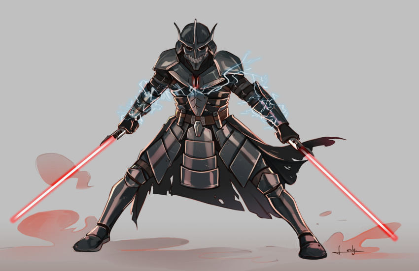 1boy armor energy_sword helmet lightsaber shredder shredder_(tmnt) sith star_wars star_wars:_visions sword teenage_mutant_ninja_turtles teenagers_mutant_ninja_turtles tmnt weapon