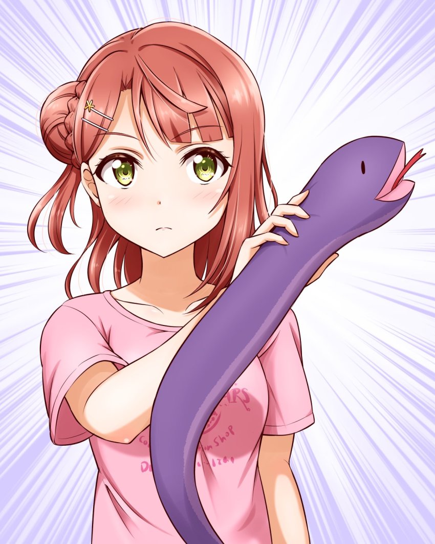 1girl ckst highres love_live! love_live!_nijigasaki_high_school_idol_club love_live!_school_idol_festival stuffed_snake tagme uehara_ayumu