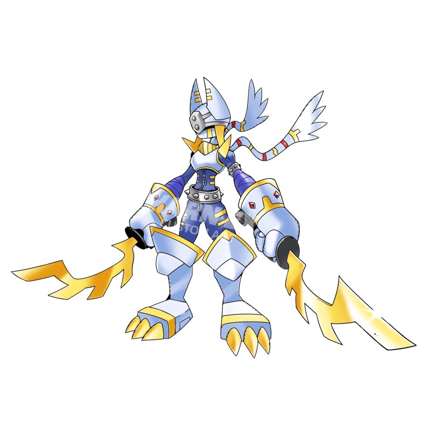 animal_ears armor cat_ears digimon digimon_(creature) dry_designs highres holding holding_sword holding_weapon nefertimon oridigi original solo sword weapon