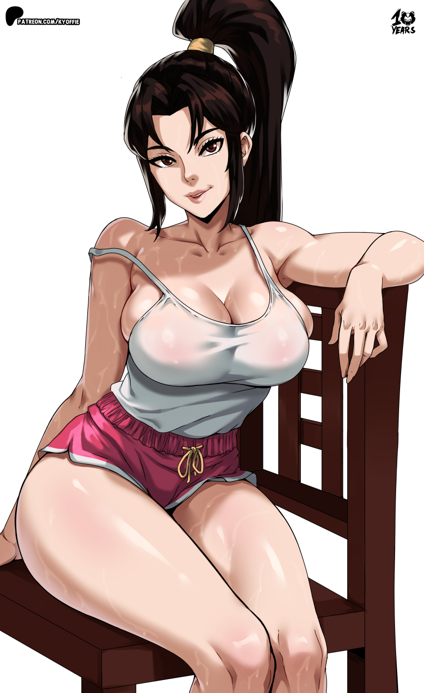 1girl breasts fatal_fury kyoffie large_breasts long_hair shiranui_mai street_fighter street_fighter_6