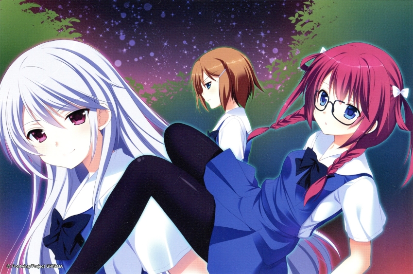 azuma_yuki end_card frontwing grisaia_(series) grisaia_no_kajitsu highres kazami_kazuki long_hair official_art sakashita_chiaki scan suou_amane tagme