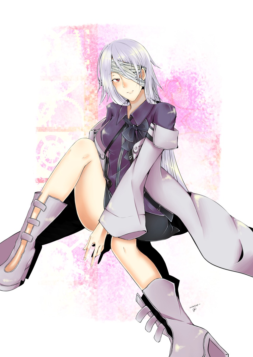 00s 1girl absurdres boots breasts female_focus gender_request genderswap high_heel_boots high_heels highres long_hair pandora_hearts solo xerxes_break