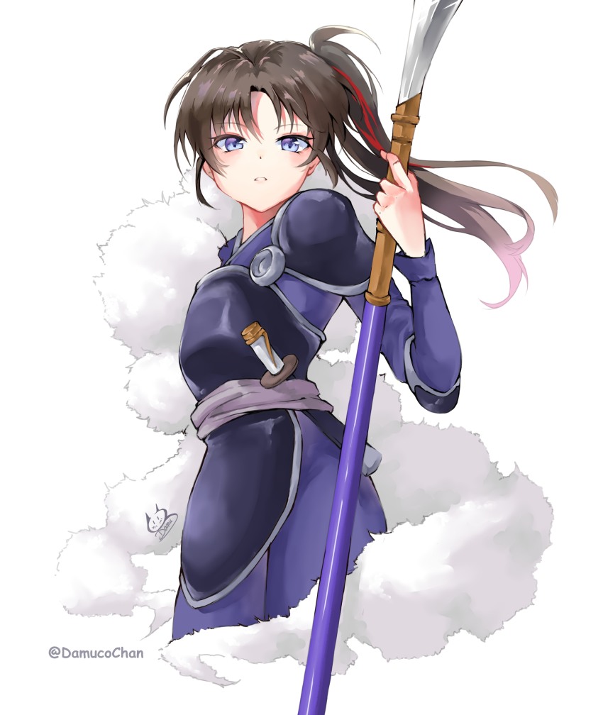 Setsuna Inuyasha Hanyou No Yashahime Inuyasha Fur Absurdres Highres 1girl Armor Blue