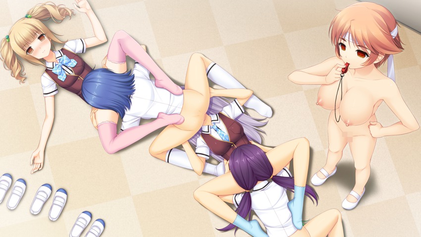 Sayori Neko Works Saimin Enbu Game Cg 6girls 69 Bottomless Breasts Censored