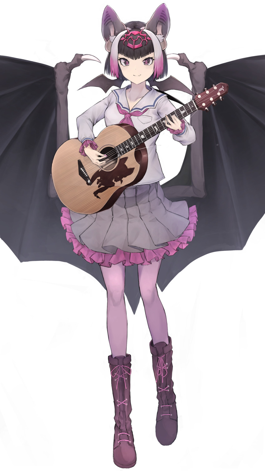 Alenka Common Vampire Bat Kemono Friends Kemono Friends Absurdres Highres 1girl Acoustic