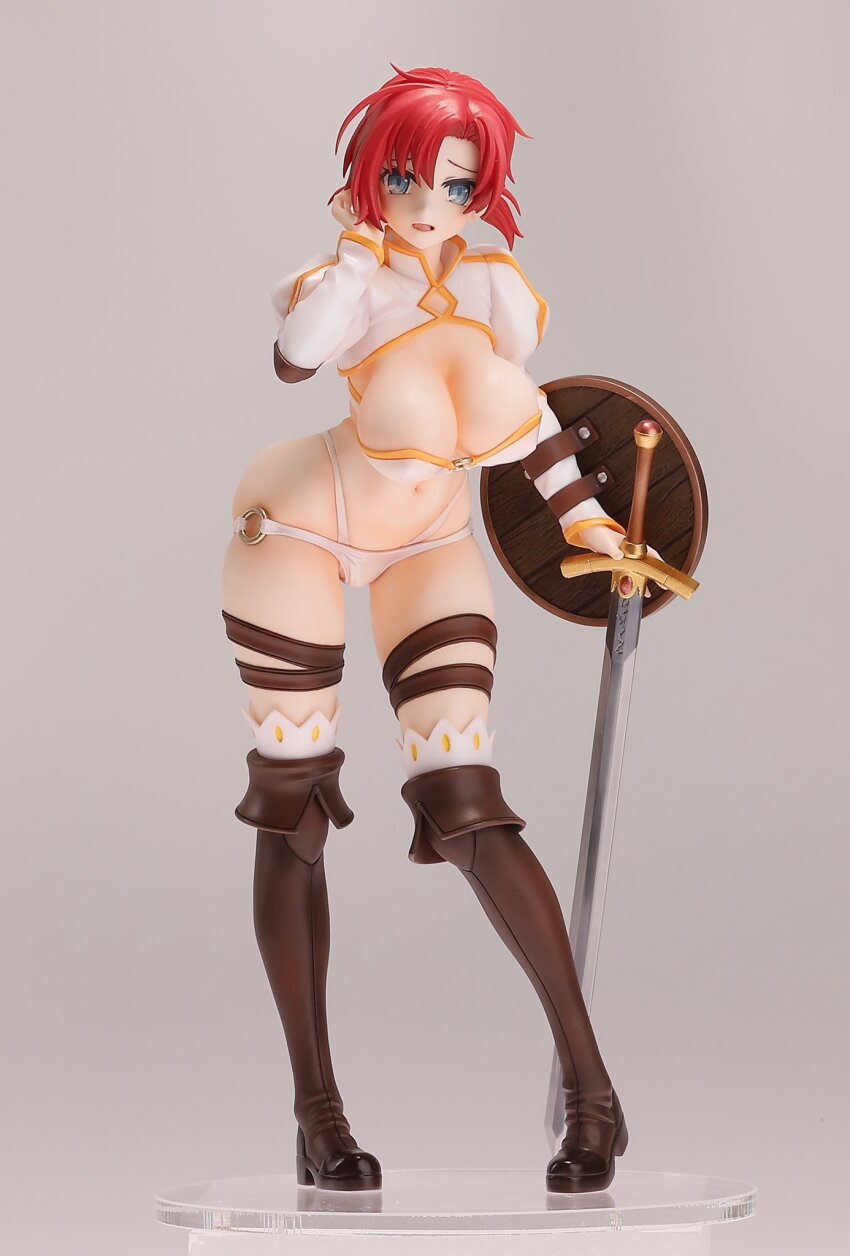 1girl boudica_(fate) breasts fate/grand_order fate_(series) figure large_breasts photo_(medium) red_hair solo sword weapon