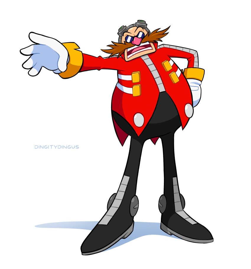 1boy absurdres commentary dr._eggman english_commentary facial_hair gloves highres mustache nose open_mouth shadow sonic_(series) standing teeth tongue vinny_(dingitydingus) white_gloves