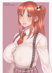 1girl breasts bursting_breasts dead_or_alive dead_or_alive_5 highres honoka_(doa) huge_breasts image_sample looking_at_viewer pixiv_sample solo straining_buttons zenkou rating:Questionable score:52 user:jojosstand