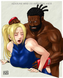 1girl artist_name azasuke clothed_female_nude_male clothed_sex highres interracial jeffry_mcwild nude sarah_bryant sex vaginal virtua_fighter rating:Explicit score:9 user:Anonymous
