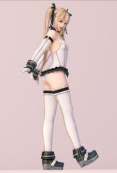 1girl 3d ass blonde_hair blue_eyes dead_or_alive dead_or_alive_3d highres marie_rose solo tecmo rating:Questionable score:43 user:moderfoker1234