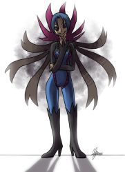black_boots blue_hair boots dark dragon hydreigon ky-nim personification pokemon pokemon_(game) pokemon_bw rating:Sensitive score:3 user:0o0o0o0ox609