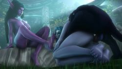 2girls 3d anal animated barefoot bestiality colored_skin elf feet foot_worship highres moonlight multiple_girls night_elf_(warcraft) noname55 nude outdoors panther pointy_ears purple_skin sex soles sound toea toes warcraft video world_of_warcraft rating:Explicit score:388 user:emrata_caress