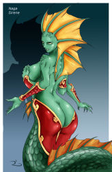 armor ass breasts butt_crack highres lamia large_breasts monster_girl multi_arm naga_siren revealing tail warcraft world_of_warcraft rating:Questionable score:36 user:REVOL-IATNEH