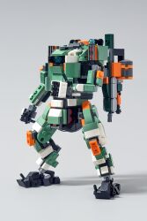  absurdres bt-7274 commentary english_commentary grey_background highres lego_(medium) looking_at_viewer mecha mecha_focus no_humans one-eyed photo_(medium) rabidflea robot science_fiction shadow thumbs_up titan_(titanfall) titanfall_(series) titanfall_2 unconventional_media 