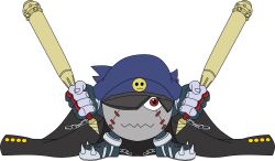 1boy absurdres banchomamemon banchou delinquent digimon digimon_(creature) hat highres male_focus red_eyes solo