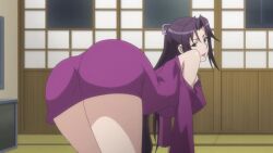 1girl animated anime_screenshot ass ass_shake audible_speech breasts english_audio from_behind grin kazehana large_breasts legs long_hair looking_back sekirei skirt smile solo sound tagme thighs video rating:Sensitive score:84 user:MysteryJ1