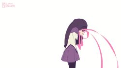  1girl 2girls akemi_homura akemi_homura_(magical_girl) animated black_hair black_pantyhose bow braid closed_eyes constricted_pupils crying dress glasses hair_bow hair_down hair_ribbon happy high_collar kaname_madoka kaname_madoka_(magical_girl) long_hair magical_girl mahou_shoujo_madoka_magica mahou_shoujo_madoka_magica_(anime) multiple_girls open_mouth pantyhose pink_hair ribbon rok0813 sad screaming side-by-side simple_background skirt smile surprised thighhighs twin_braids twintails very_long_hair video white_background white_thighhighs  rating:General score:23 user:spk