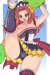  1girl breasts cameltoe kihaiu kouryuuji_mii large_breasts project_x_zone red_hair solo  rating:Questionable score:47 user:NME_Enterprises