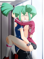  1boy 1girl alternate_costume aqua_hair ass ass_grab blazer blush bracelet breasts brother_and_sister child_on_child closed_eyes clothed_sex clothes_lift french_kiss hand_on_head held_up hetero highres hug incest jacket jewelry kiss kneehighs leg_lock loafers loli lua_(yu-gi-oh!) luca_(yu-gi-oh!) navel nipples no_bra open_clothes open_shirt pleated_skirt ponytail saliva school_uniform sex shirt shoes short_hair short_twintails shota siblings skirt skirt_lift small_breasts socks suspended_congress takappe tongue twins twintails vaginal yoru_(77957792) yu-gi-oh! yu-gi-oh!_5d&#039;s  rating:Explicit score:222 user:Princess_of_Hoenn