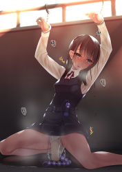 1girl anal_beads arms_up bdsm black_hair blush bondage bound breasts crying cuffs dildo empty_eyes forced_orgasm handcuffs lingerie murakami_suigun panties panty_pull pussy_juice restrained school_uniform sex_toy small_breasts sweat tagme tears underwear vibrator vibrator_under_clothes vibrator_under_panties rating:Explicit score:228 user:Loli_sucker