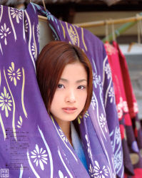  japanese_clothes kimono photo_(medium) tagme ueto_aya yukata 