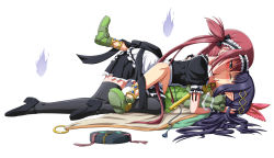10s 2girls age_difference airi_(queen&#039;s_blade) airi_(queen's_blade) airi_(the_infernal_temptress) bdsm black_hair black_legwear blush bondage bound bound_wrists closed_eyes elf forced forced_kiss french_kiss kiss loli long_hair lying maid maid_headdress multiple_girls on_back onee-loli pointy_ears queen&#039;s_blade queen&#039;s_blade_rebellion red_hair restrained saliva shirosame tears thighhighs twintails yuit_(queen&#039;s_blade) yuri zettai_ryouiki rating:Questionable score:129 user:erytho