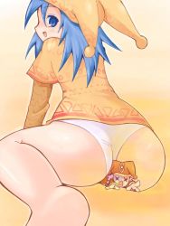  ass blue_eyes blue_hair fart femdom giant giantess panties pink_hair sitting sitting_on_person smell underwear white_panties x.x  rating:Questionable score:22 user:deltad580
