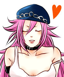  bare_shoulders breasts capcom cleavage collar closed_eyes final_fight hat heart highres incoming_kiss long_hair pink_hair poison_(final_fight) pov street_fighter tank_top  rating:Sensitive score:28 user:Rivent