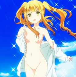  10s 1girl anime_screenshot azuki_azusa breasts female_focus hentai_ouji_to_warawanai_neko. highres nude nude_filter pussy small_breasts third-party_edit uncensored  rating:Explicit score:94 user:Shirosaya