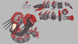  absurdres chirang flat_color grey_background highres korean_commentary no_humans non-humanoid_robot original robot robot_dragon simple_background sketch turret yellow_eyes  rating:General score:2 user:danbooru