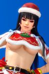  1girl 3d animated black_hair breasts christmas dead_or_alive large_breasts long_hair nyotengu purple_eyes tagme underboob video  rating:Questionable score:20 user:MCS89