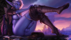 1futa blue_skin blurry blurry_background bottle brown_jacket coin colored_sclera colored_skin cropped_jacket dagger depth_of_field elf erection fold-over_boots futanari gold_coin highres jacket knife legs_together long_pointy_ears looking_at_viewer newhalf night_elf_(warcraft) open_clothes open_jacket parted_lips penis personal_ami pointy_ears pouch purple_eyes purple_sclera short_hair short_sleeves signature sitting smile solo testicles tucked_penis uncensored undressing warcraft weapon white_hair world_of_warcraft rating:Explicit score:110 user:danbooru